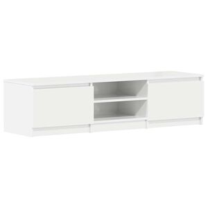vidaXL TV-Schrank Hochglanz-Wei&szlig; 140x40x35,5 cm Holzwerkstoff
