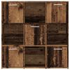 vidaXL B&uuml;cherregal Altholz-Optik 90x28x90 cm Holzwerkstoff