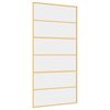 vidaXL Schiebet&uuml;r Golden 102,5x205 cm ESG-Klarglas und Aluminium