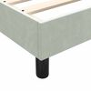 vidaXL Boxspringbett mit Matratze Hellgrau 180x210 cm Samt