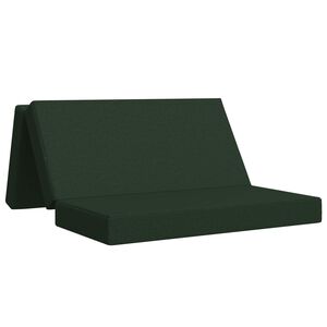 vidaXL Klappsofa Bett 160 x 67 x 45 cm Dunkelgr&uuml;n