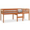 vidaXL Hochbett Wachsbraun 90x200 cm Massivholz Kiefer