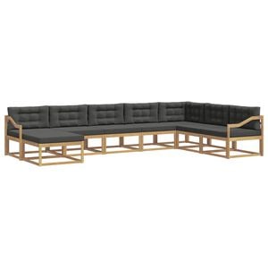 vidaXL Outdoor-Sofagarnitur 8 stk. Wei&szlig; und Anthrazit