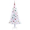 vidaXL K&uuml;nstlicher Weihnachtsbaum Wei&szlig; 150 cm PVC und Stahl