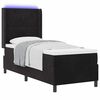 vidaXL Boxspringbett mit Matratze Schwarz 80 x 200 cm Samt