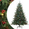 vidaXL K&uuml;nstlicher Weihnachtsbaum mit 300 LEDs mit St&auml;nder Gr&uuml;n 240 cm