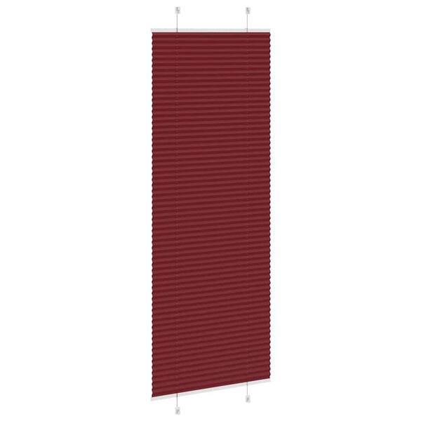 vidaXL Plissee Bordeauxrot 70x200 cm Stoffbreite 69,4 cm Polyester