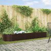 vidaXL Garten-Hochbeet Braun 320 x 80 x 44 cm Stahl