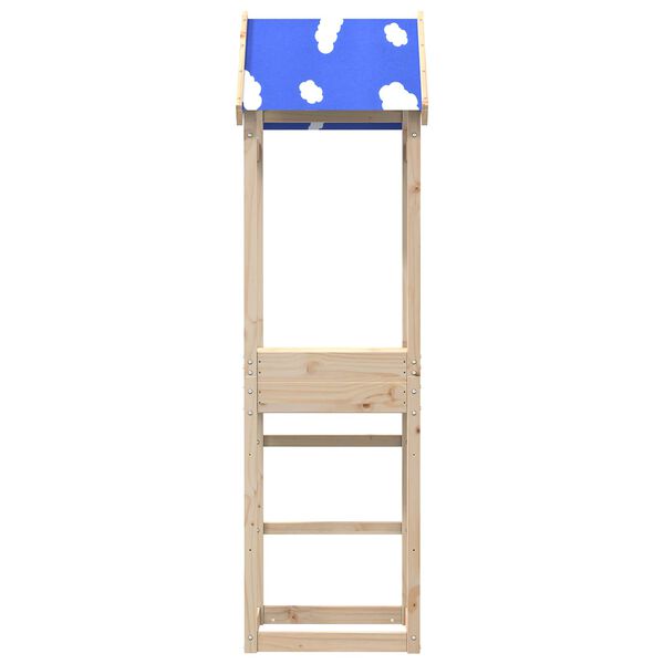 vidaXL Spielturm Braun 52,5 x 46,5 x 195 cm Massives Kiefernholz