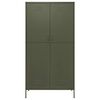 vidaXL Kleiderschrank Olivgr&uuml;n 90x50x180 cm Stahl