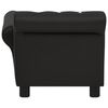 vidaXL Hundesofa Schwarz 83x45x42 cm Kunstleder