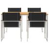 vidaXL Garten-Ess-Set 5 pcs Massives Akazienholz