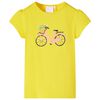 Kinder-T-Shirt Gelb 116