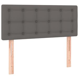 vidaXL Kopfteil Grau 80x5x78/88 cm Kunstleder