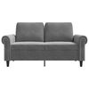 vidaXL 2-Sitzer-Sofa Dunkelgrau 120 cm Samt