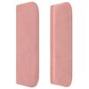 vidaXL Kopfteil mit Ohren Rosa 103x16x78/88 cm Samt