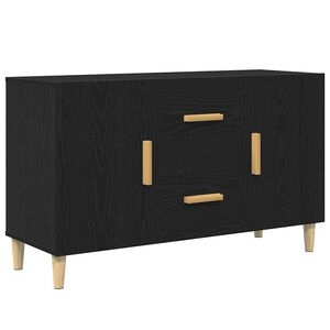 vidaXL Sideboard Schwarz Eichen-Optik 100x36x60 cm Holzwerkstoff