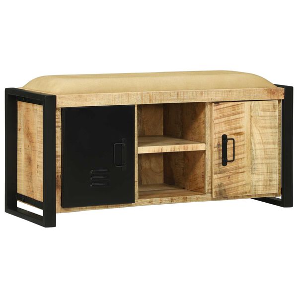 vidaXL Bankschrank Braun 100 x 35 x 50 cm Massivholz Mango
