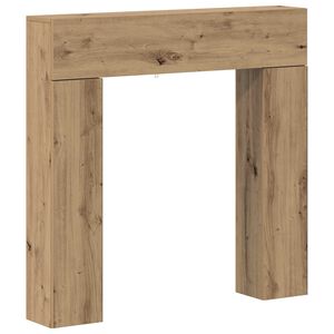 vidaXL Kaminumrandung Artisan-Eiche 102 x 18 x 100,5 cm Holzwerkstoff