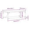vidaXL Couchtisch Sonoma-Eiche 100x50x35 cm Holzwerkstoff