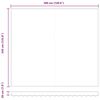 vidaXL Markisenersatzstoff Weiß 380 x 345 cm Polyester
