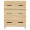 vidaXL Highboard Sonoma-Eiche 69,5x34x180 cm Holzwerkstoff