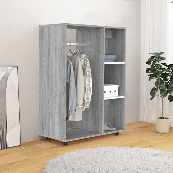 vidaXL Kleiderschrank Grau Sonoma 80x40x110 cm Holzwerkstoff
