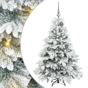 vidaXL K&uuml;nstlicher Weihnachtsbaum mit 150 LEDs Wei&szlig; 120 cm PE und PVC