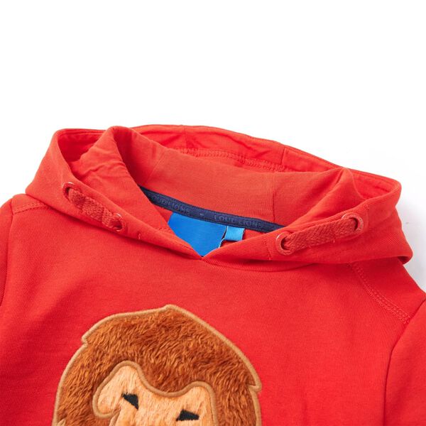 Kinder-Kapuzenpullover Rot 104
