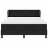 vidaXL Boxspringbett mit Matratze Schwarz 140 x 190 cm Samt