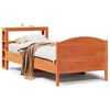 vidaXL Massivholzbett ohne Matratze Wachsbraun 90x190 cm Kiefernholz