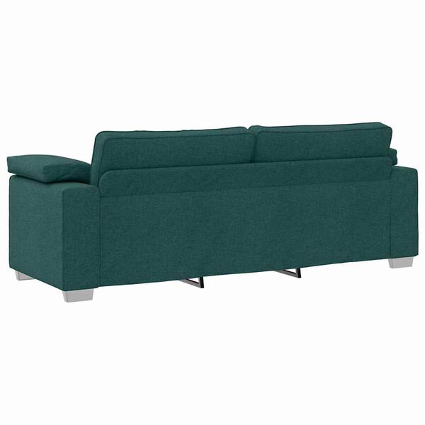 vidaXL Sofa 178cm Dunkelgr&uuml;n Stoff