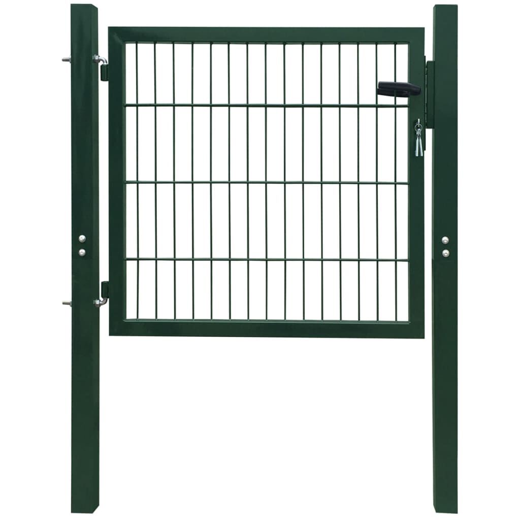 Gartentor Aus Aluminium – 100x158 Cm, Schwarz, Pulverbeschichtet, Mit Schloss & Griff, Witterungsbeständig & Stabil