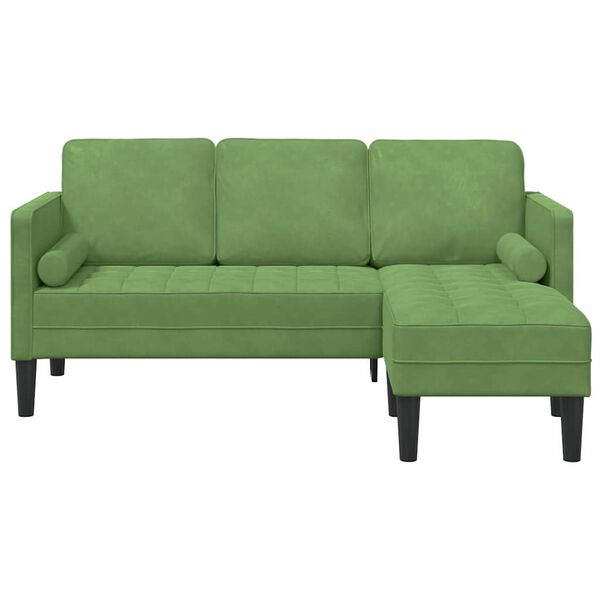 vidaXL Sofa Set Hellgrün 173 x 131 x 67 cm Samt