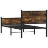 vidaXL Metallbett ohne Matratze R&auml;uchereiche 80x200 cm