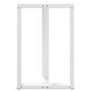vidaXL Bartischbeine T-Form 2 Stk. Wei&szlig; 60x35x(90-91) cm Stahl
