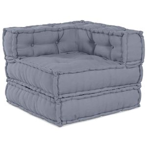 vidaXL Modulare Sofagarnitur Grau 70 x 70 x 56 cm Stoff