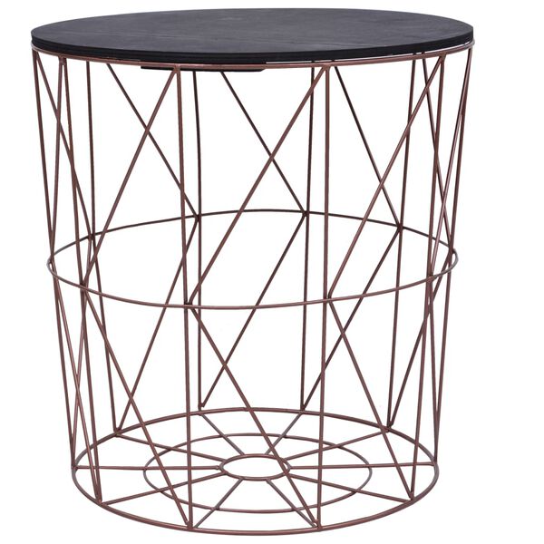 vidaXL Couchtische 3 Stk. Kupferfarben