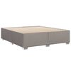 vidaXL Boxspringbett mit Matratze Taupe 180x200 cm Stoff