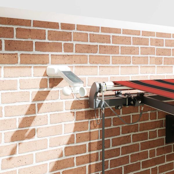 vidaXL Markisenstoff mit Orange und Braun 450 x 350 cm Polyester