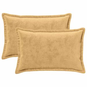 vidaXL Kissenbezug 2 pcs HOUTEN Taupe 50 x 80 cm Flanell
