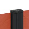 vidaXL Seitenmarkise Ausziehbar Terrakottarot 220x1000 cm