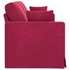 vidaXL Sofa Weinrot Gesamtabmessungen: 198 x 78 x 80 cm (B x T x H)