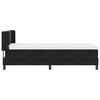 vidaXL Boxspringbett mit Matratze Schwarz 200 x 90 cm Samt