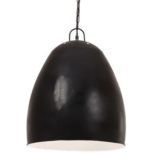 vidaXL H&auml;ngelampe Industriestil 25 W Schwarz Rund 42 cm E27
