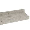 vidaXL Wandregale 2 Stk. Betongrau 60x9x3 cm
