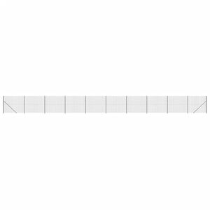 vidaXL Maschendrahtzaun mit Bodenflansch Anthrazit 1,4x25 m