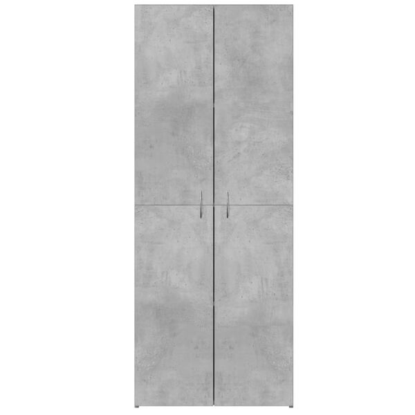 vidaXL Aktenschrank Betongrau 60x32x153 cm Holzwerkstoff