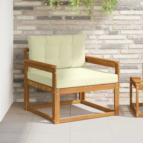 vidaXL Outdoor Mittelsofa Massivholz Akazie Natur