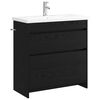 vidaXL Badezimmerm&ouml;bel-Set Schwarze Eiche 81 x 40 x 84,5 cm